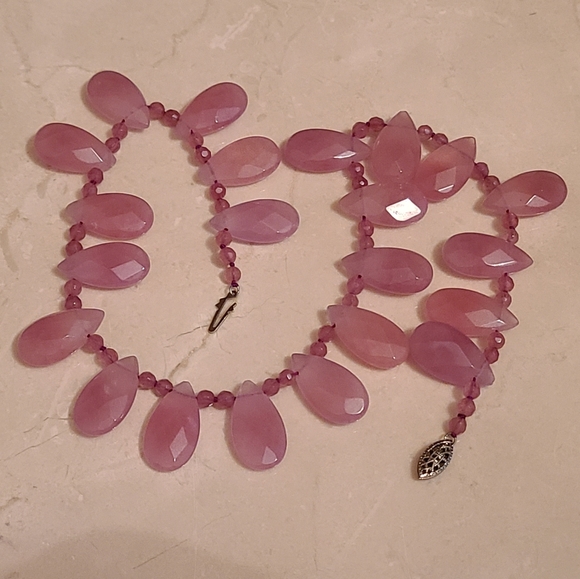 Quartz Amethyst Sterling Silver Necklace - Picture 7 of 11